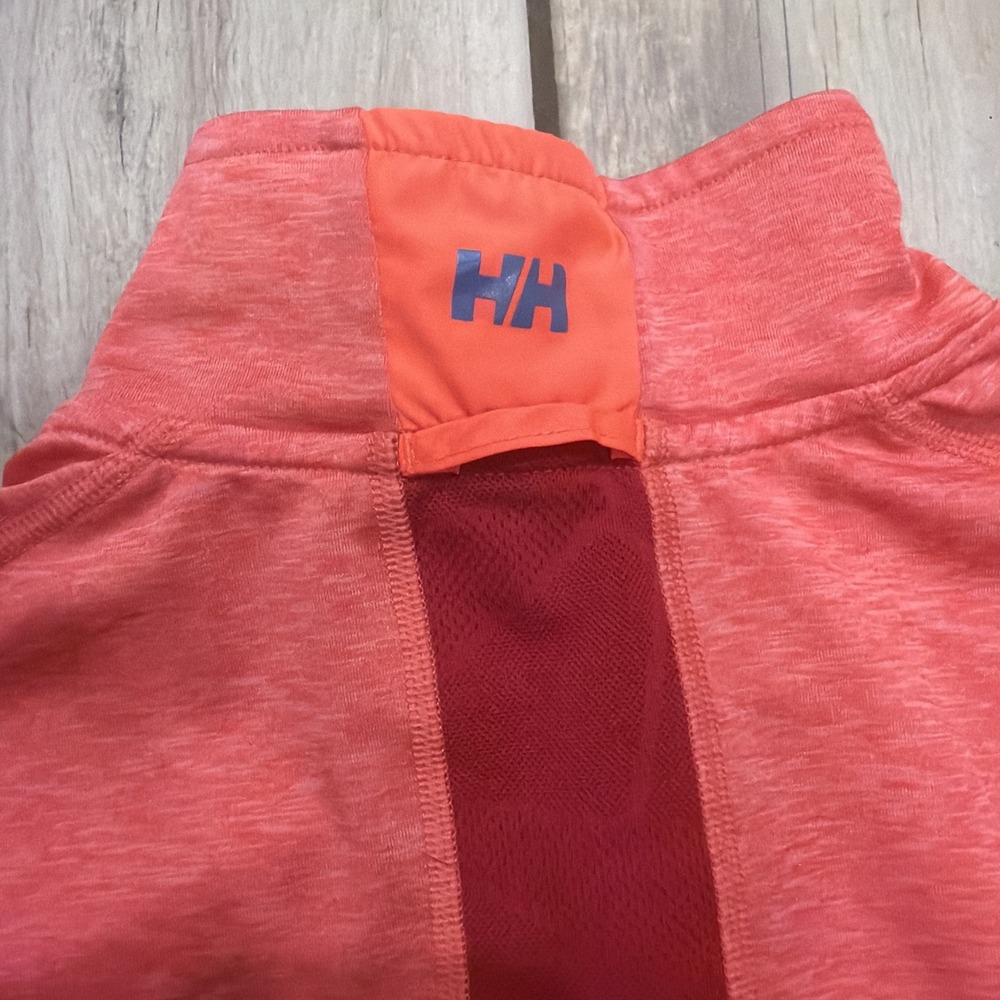 Helly Hansen Top Womens Large Pink Running X Cool 1/4 Zip Gorpcore Long Sleeve M - Picture 5 of 5